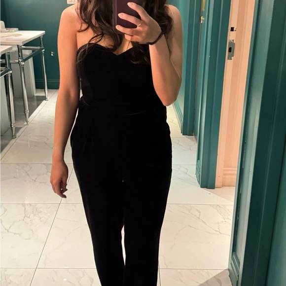 Express Velvet Jumpsuit - Picture 5 of 5